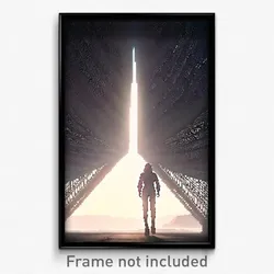 Pixel Art Poster - Important Fissure (8 Bit Psychedelic Trippy Video Game Print)