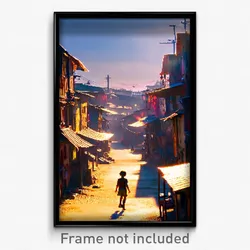 Pixel Art Poster - Adorable Slum (8 Bit Psychedelic Trippy Video Game Print)
