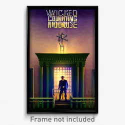 Pixel Art Poster - Wicked Counting House (8 Bit Psychedelic Video Game Print)