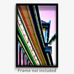 Pixel Art Poster - Elegant Gutter (8 Bit Psychedelic Trippy Video Game Print)