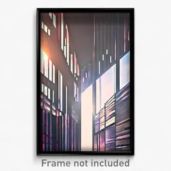 Pixel Art Poster - Creative Modern Architecture (8 Bit Video Game Print)