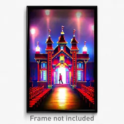 Pixel Art Poster - Lavish Madhouse (8 Bit Psychedelic Trippy Video Game Print)