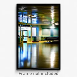 Pixel Art Poster - Elegant Hospital (8 Bit Psychedelic Trippy Video Game Print)
