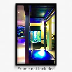 Pixel Art Poster - Modern Aquarium (8 Bit Psychedelic Trippy Video Game Print)