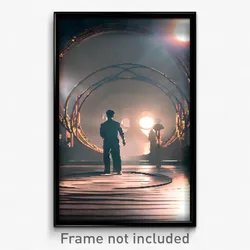 Pixel Art Poster - Circular Staith (8 Bit Psychedelic Trippy Video Game Print)