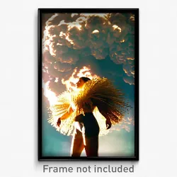 Pixel Art Poster - Voluminous Crop (8 Bit Psychedelic Trippy Video Game Print)