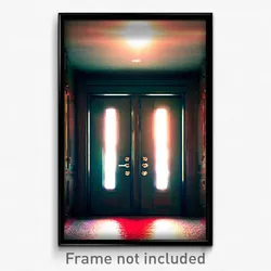 Pixel Art Poster - Different Door (8 Bit Psychedelic Trippy Video Game Print)
