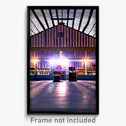 Pixel Art Poster - Alive Marketplace (8 Bit Psychedelic Trippy Video Game Print)