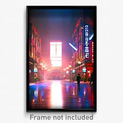 Pixel Art Poster - Amazing Canton (8 Bit Psychedelic Trippy Video Game Print)