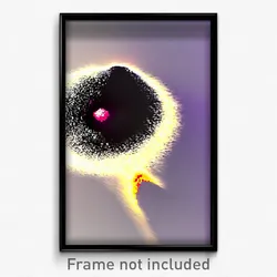 Pixel Art Poster - Vibrating Crater (8 Bit Psychedelic Trippy Video Game Print)