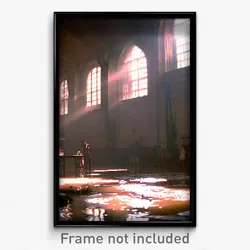 Pixel Art Poster - Antique Flood (8 Bit Psychedelic Trippy Video Game Print)