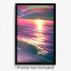 Pixel Art Poster - Zealous River (8 Bit Psychedelic Trippy Video Game Print)