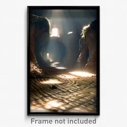Pixel Art Poster - Underground Hovel (8 Bit Psychedelic Trippy Video Game Print)