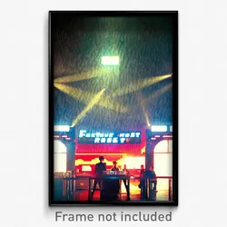 Pixel Art Poster - Famous Roost (8 Bit Psychedelic Trippy Video Game Print)