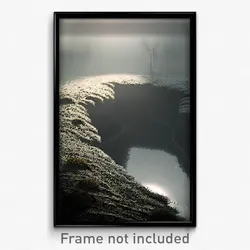 Pixel Art Poster - Gray Bog (8 Bit Psychedelic Trippy Weird Video Game Print)