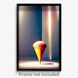 Pixel Art Poster - Incredible Cone (8 Bit Psychedelic Trippy Video Game Print)