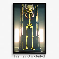 Pixel Art Poster - Thin Ossuary (8 Bit Psychedelic Trippy Video Game Print)