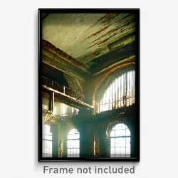 Pixel Art Poster - Aged Repository (8 Bit Psychedelic Trippy Video Game Print)