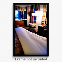 Pixel Art Poster - Plush Hotel Room (8 Bit Psychedelic Trippy Video Game Print)