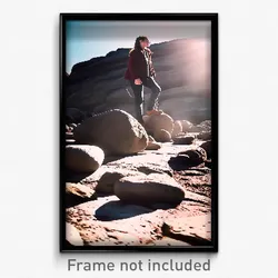 Pixel Art Poster - Clean Rock (8 Bit Psychedelic Trippy Weird Video Game Print)
