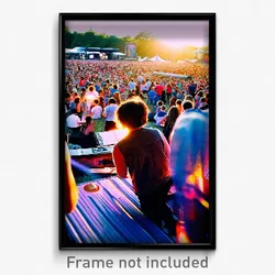 Pixel Art Poster - Quaint Music Festival (8 Bit Psychedelic Video Game Print)