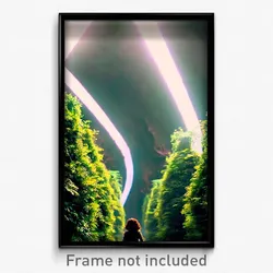 Pixel Art Poster - Dense Nave (8 Bit Psychedelic Trippy Weird Video Game Print)