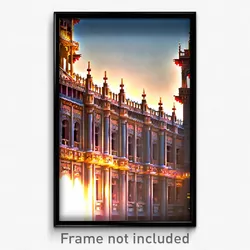 Pixel Art Poster - Terrific Palace (8 Bit Psychedelic Trippy Video Game Print)