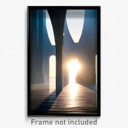 Pixel Art Poster - Smooth Landmark (8 Bit Psychedelic Trippy Video Game Print)