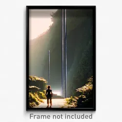 Pixel Art Poster - Thin Ravine (8 Bit Psychedelic Trippy Weird Video Game Print)