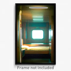 Pixel Art Poster - Basic Berth (8 Bit Psychedelic Trippy Weird Video Game Print)