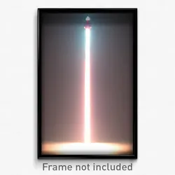 Pixel Art Poster - Bold Beacon (8 Bit Psychedelic Trippy Weird Video Game Print)