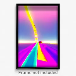 Pixel Art Poster - Vibrant Pass (8 Bit Psychedelic Trippy Video Game Print)