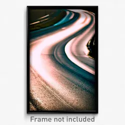 Pixel Art Poster - Curvy Road (8 Bit Psychedelic Trippy Weird Video Game Print)
