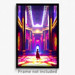 Pixel Art Poster - Fancy Depths (8 Bit Psychedelic Trippy Video Game Print)