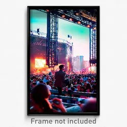 Pixel Art Poster - Urban Fest (8 Bit Psychedelic Trippy Weird Video Game Print)