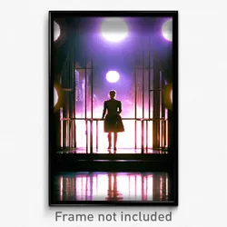 Pixel Art Poster - Dangerous Tableau (8 Bit Psychedelic Trippy Video Game Print)