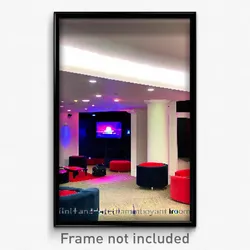Pixel Art Poster - Flamboyant Entertainment Room (8 Bit Video Game Print)