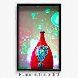 Pixel Art Poster - Bubbly Relicry (8 Bit Psychedelic Trippy Video Game Print)