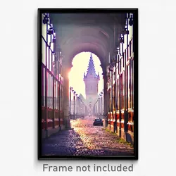 Pixel Art Poster - Neglected Budapest (8 Bit Psychedelic Video Game Print)