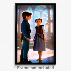 Pixel Art Poster - Adorable Keep (8 Bit Psychedelic Trippy Video Game Print)