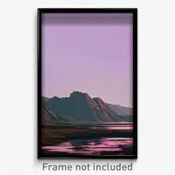Pixel Art Poster - Meager Promontory (8 Bit Psychedelic Trippy Video Game Print)