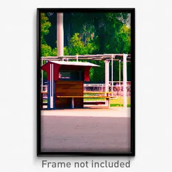 Pixel Art Poster - Meager Dugout (8 Bit Psychedelic Trippy Video Game Print)