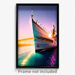 Pixel Art Poster - Graceful Cruise (8 Bit Psychedelic Trippy Video Game Print)