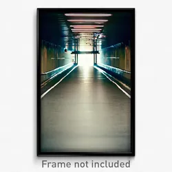 Pixel Art Poster - Empty Tunnel (8 Bit Psychedelic Trippy Video Game Print)