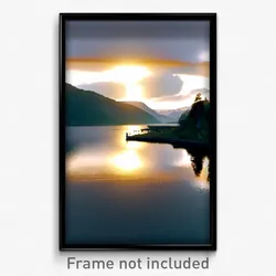 Pixel Art Poster - Quaint Loch (8 Bit Psychedelic Trippy Weird Video Game Print)