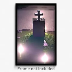 Pixel Art Poster - Imperfect Grave (8 Bit Psychedelic Trippy Video Game Print)