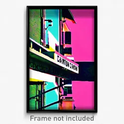 Pixel Art Poster - Glossy Canton (8 Bit Psychedelic Trippy Video Game Print)