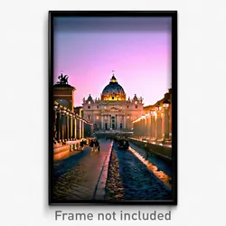 Pixel Art Poster - Familiar Rome (8 Bit Psychedelic Trippy Video Game Print)