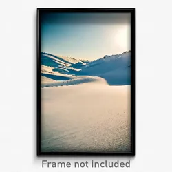 Pixel Art Poster - Flawless Snowfields (8 Bit Psychedelic Video Game Print)
