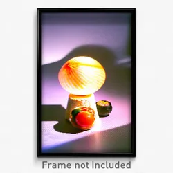 Pixel Art Poster - Spherical Sushi (8 Bit Psychedelic Trippy Video Game Print)